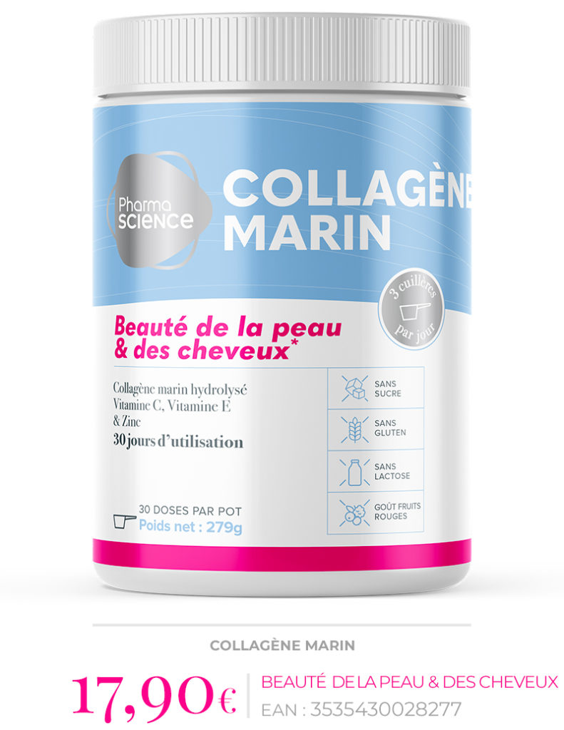 Poudre De Collagène + Vitamine C INNOVIT - 300 G, Complément Alimentaire Anti-âge - Naturel, Pour Peau & Cheveux