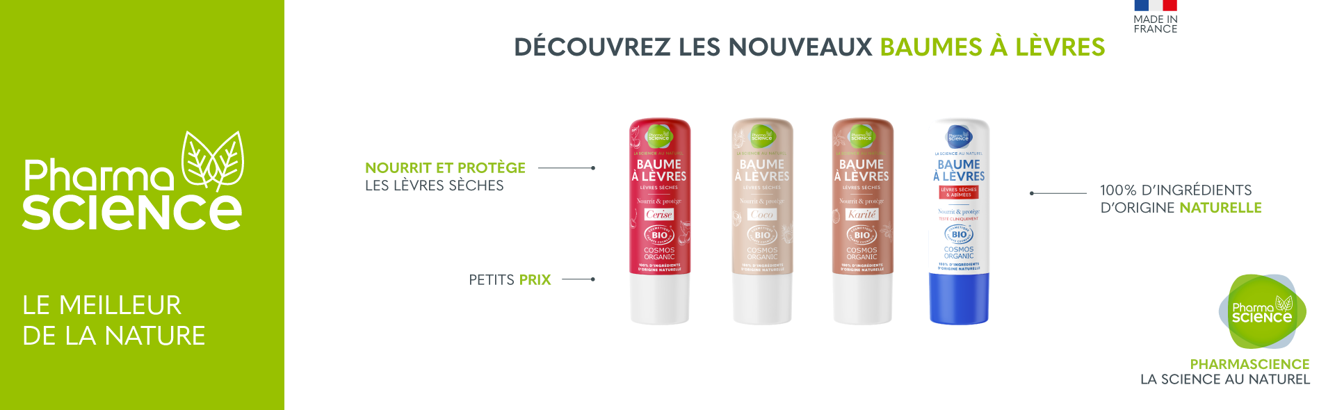 DÉCOUVREZ LES NOUVEAUX BAUMES À LÈVRES